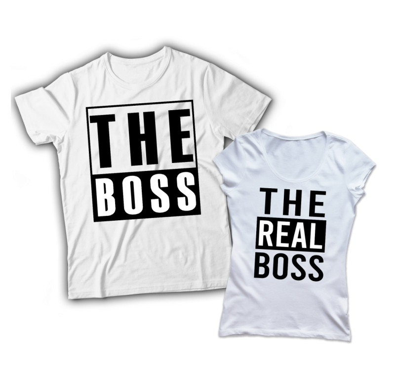 The boss és the real boss páros póló