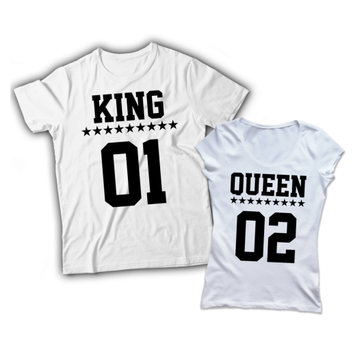 King és Queen páros póló