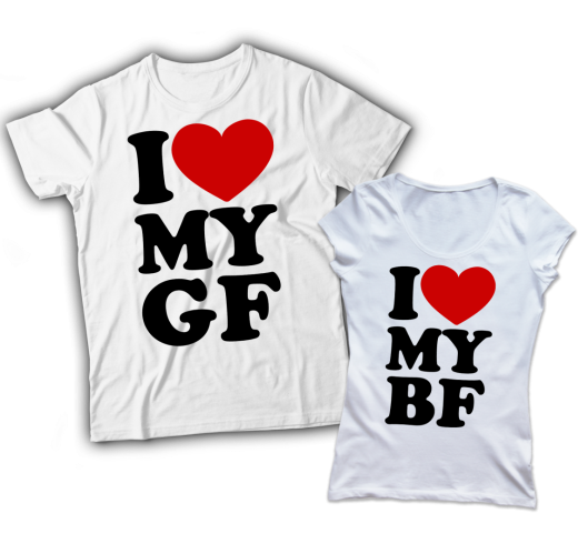 I love my bf póló...