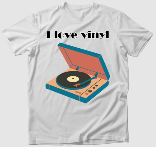 I Love Vinyl póló