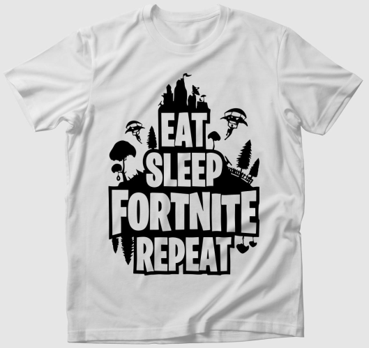 Eat sleep fornite repeat póló...