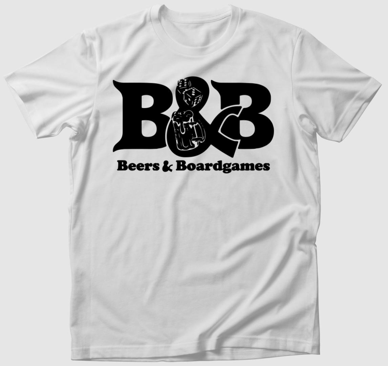 Beers and boardgames póló