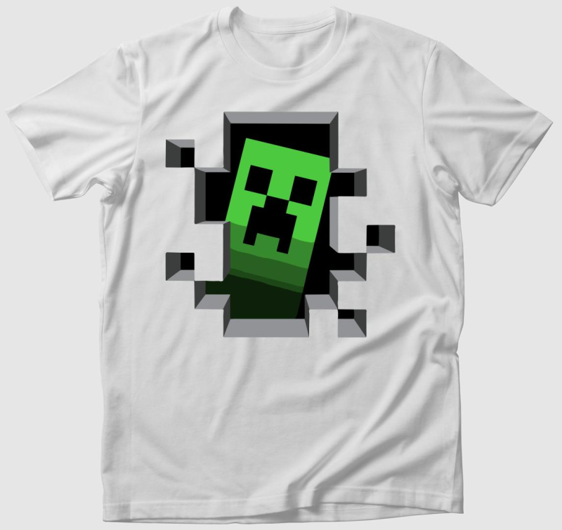 Minecraft zombi póló