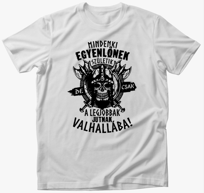 Mindenki egyenlőnek születik valhalla póló