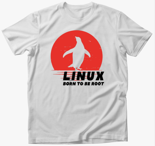 Linux born to be root póló