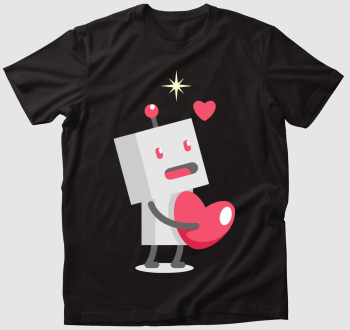 Robot szerelmes fiú páros póló