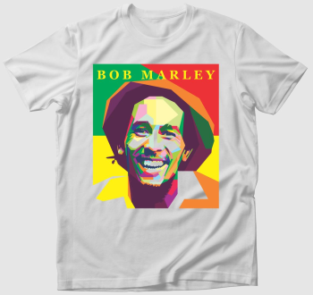 Bob Marley színes portré póló