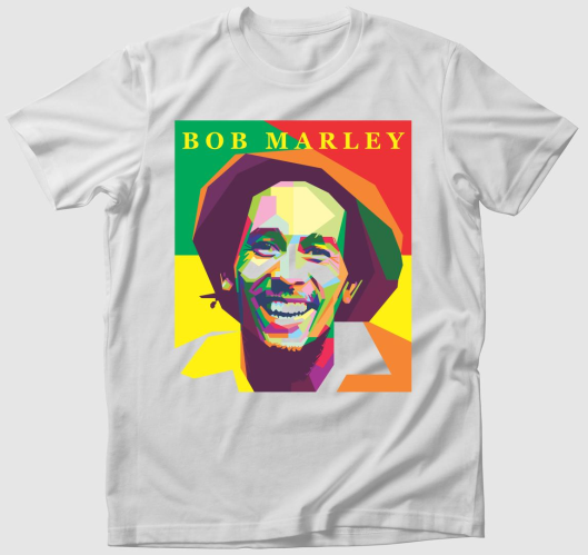 Bob Marley színes portré póló...
