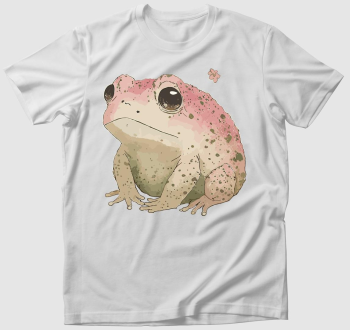 Sad pink frog póló