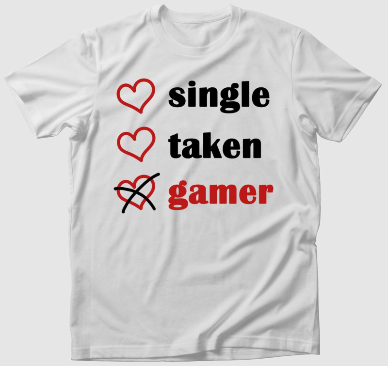 Single Taken Gamer póló