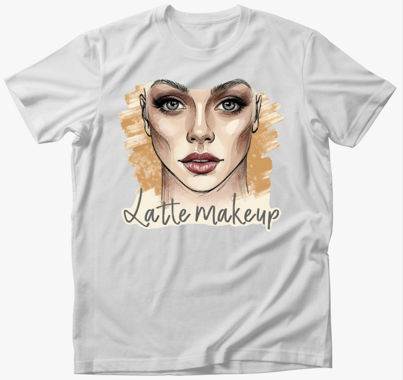 Latte makeup art póló