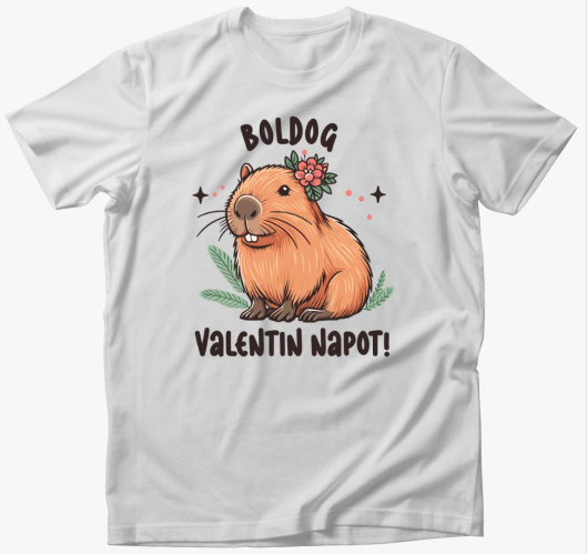 Capybara valentin póló