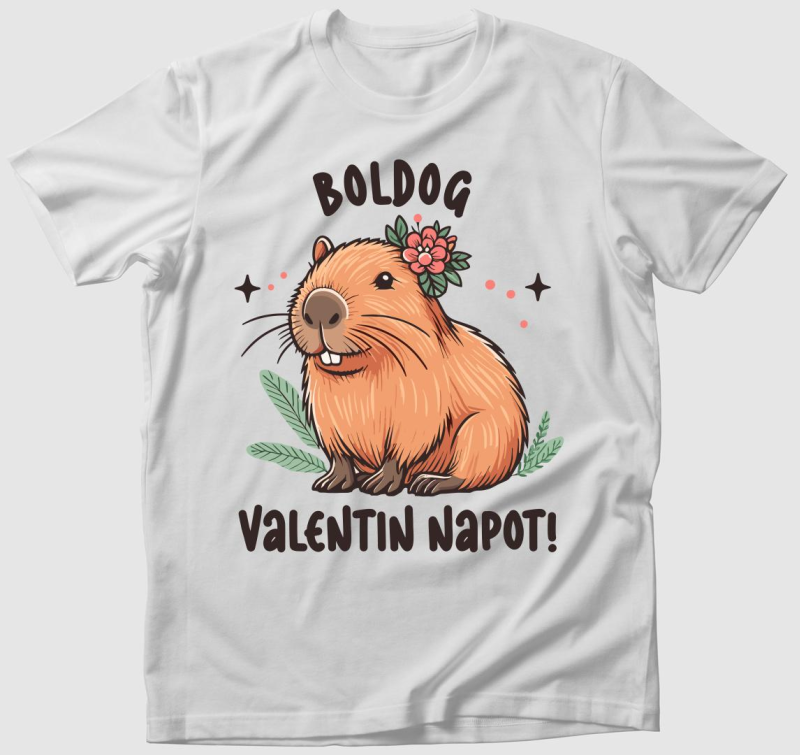 Capybara valentin póló