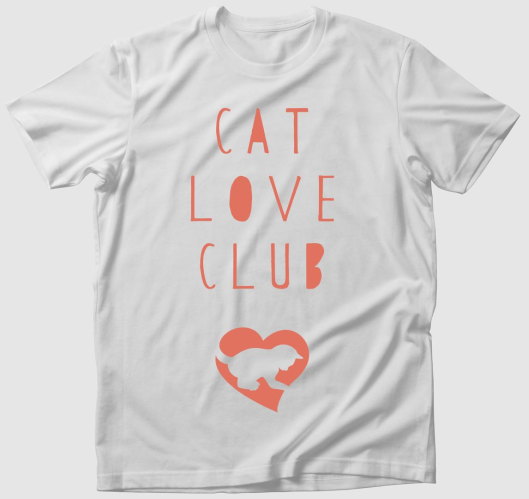 Cat love club póló