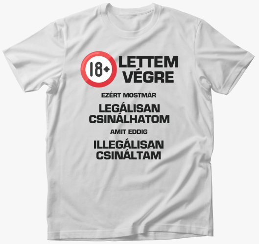 18 éves születésnapi póló