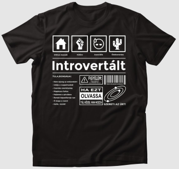 Introvertált vicces póló