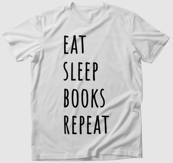 Eat Sleep Books póló
