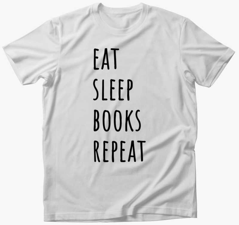 Eat Sleep Books póló