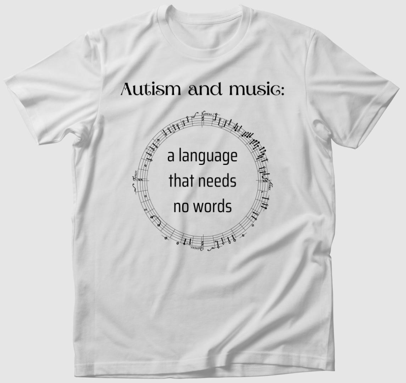 Autism and music póló 