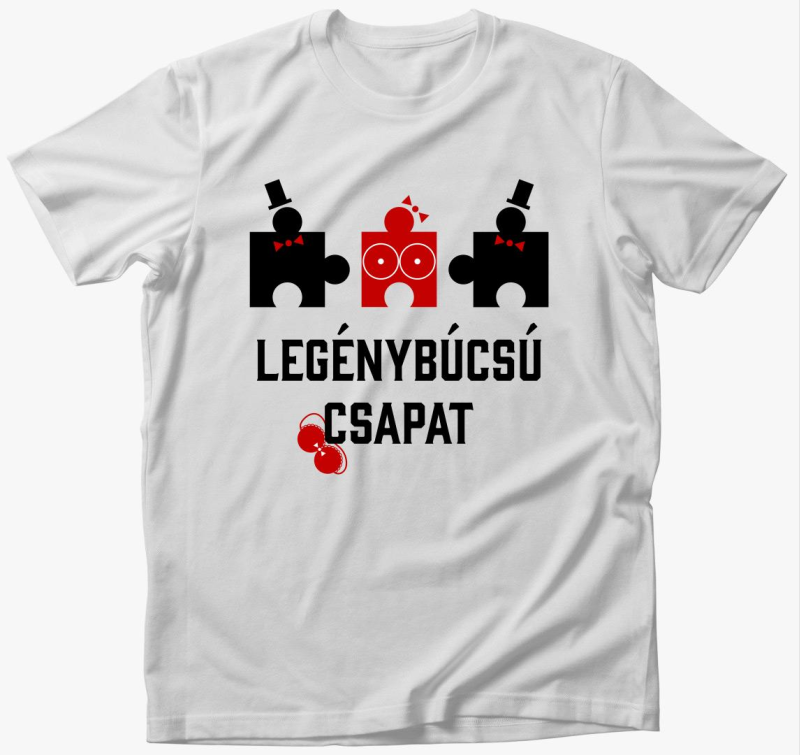 Legénybúcsú csapat legénybúcsúra puzzle póló
