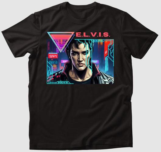Elvis a Cyberpunkban póló