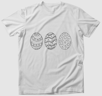 Színezhető húsvéti tojásfestő póló