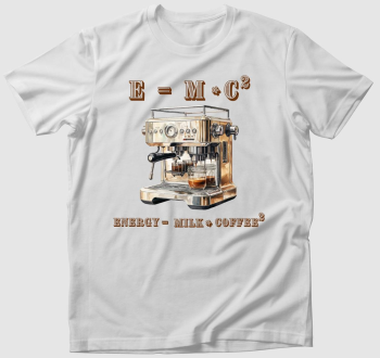 E = mc2 Kávét de most rögtön póló