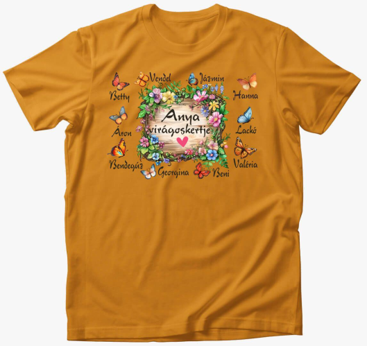 Anya virágoskertje sok kis lep...