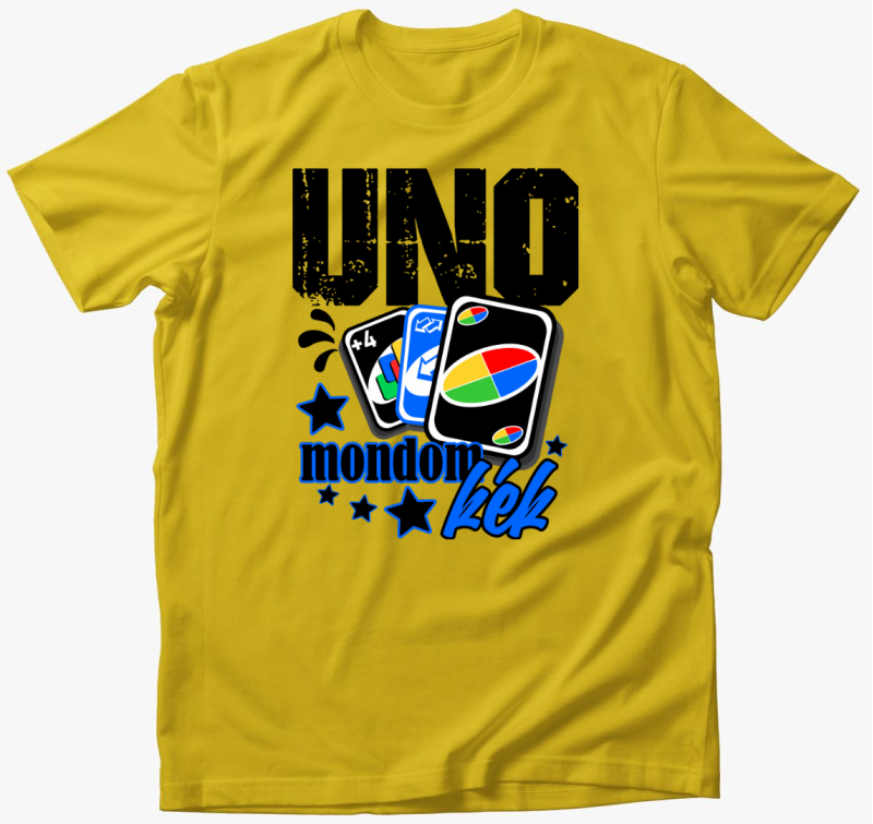UNO mintás póló