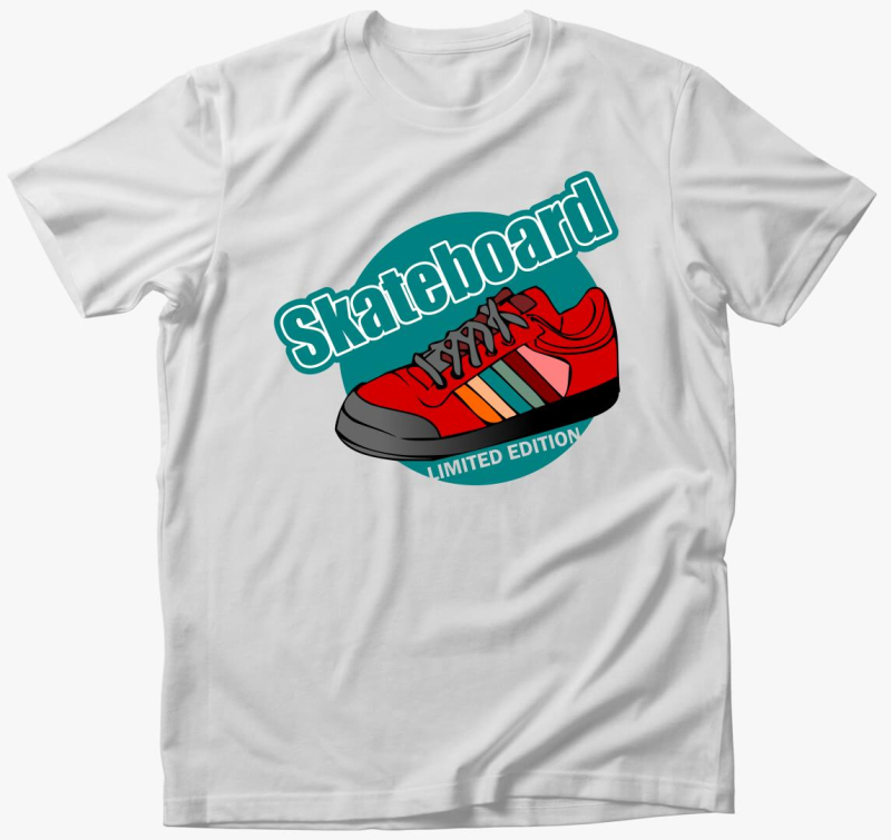 Gördeszka mintás póló