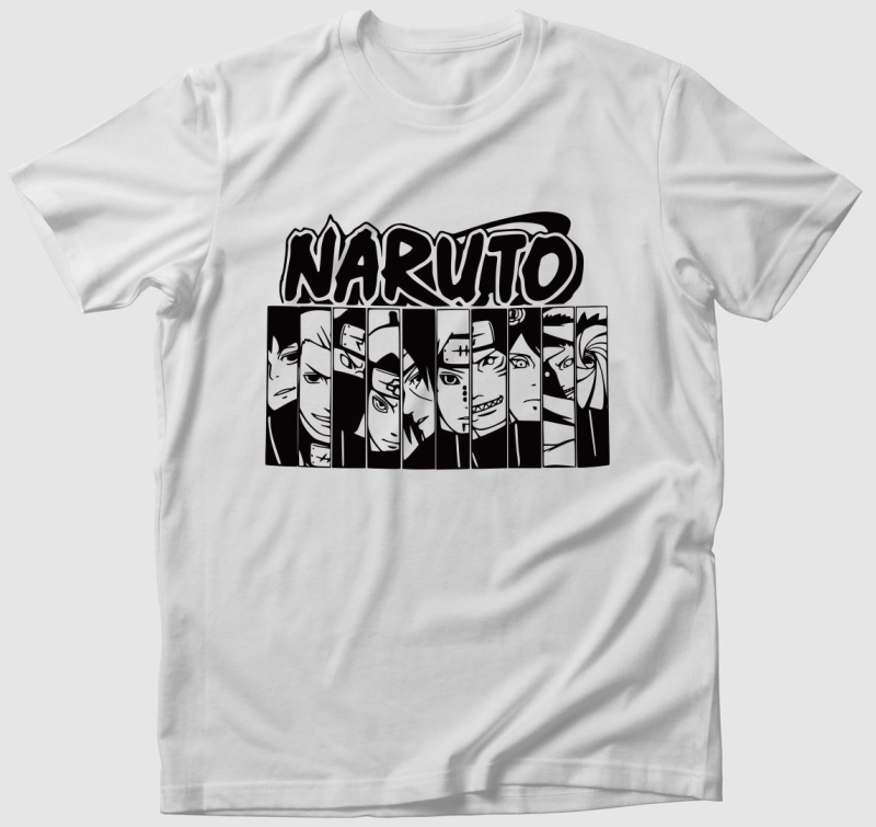 Naruto karakterek póló