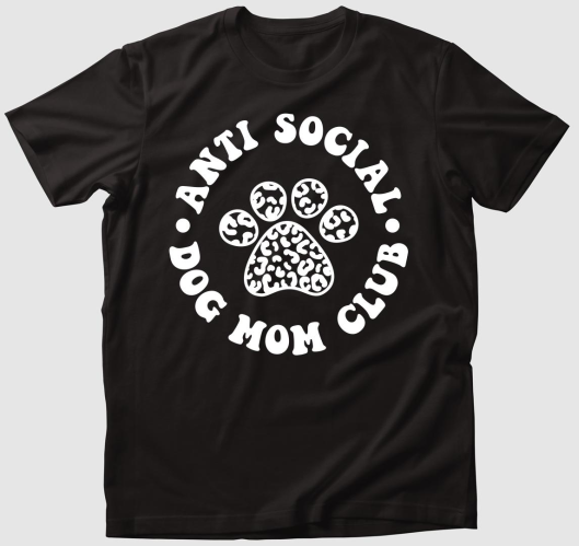 Anti social dog mom club póló...