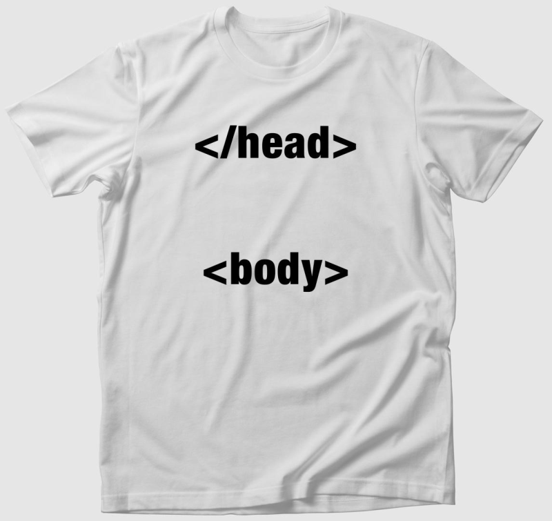 Programozó test póló