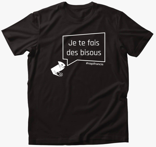 Puszillak! fehér feliratú póló...