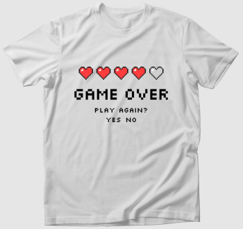 Game over akarsz újra játszani póló