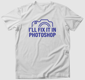 I'll fix it in Photoshop kék mintás póló