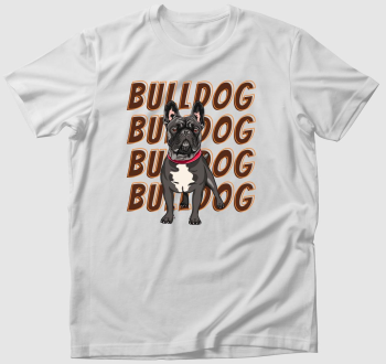 Francia bulldog mintás póló