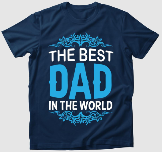 The best DAD blue póló