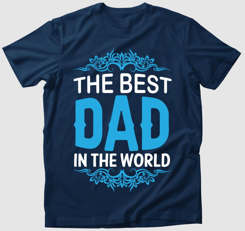 The best DAD blue póló