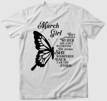 March Girl Butterfly póló