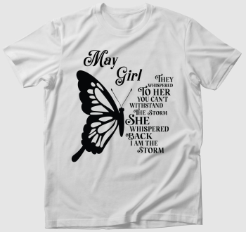 May Girl Butterfly póló