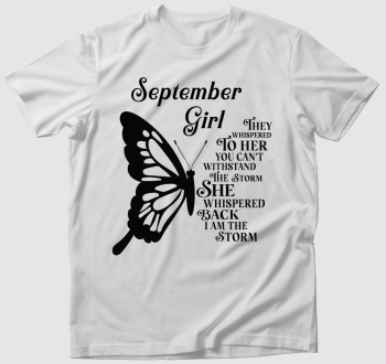 September Girl Butterfly póló