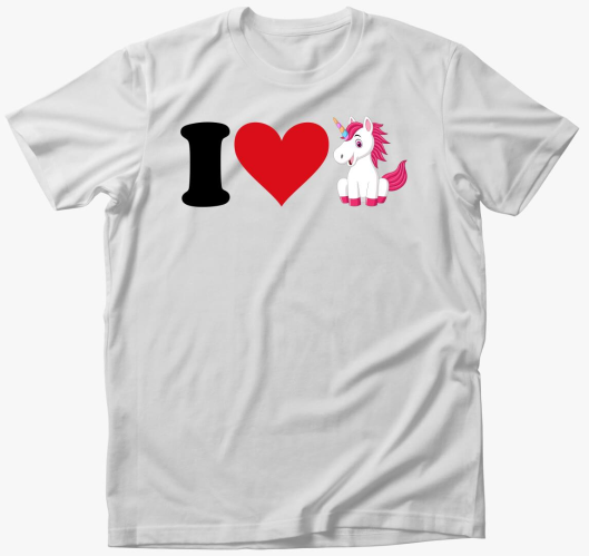 I love unicorns póló