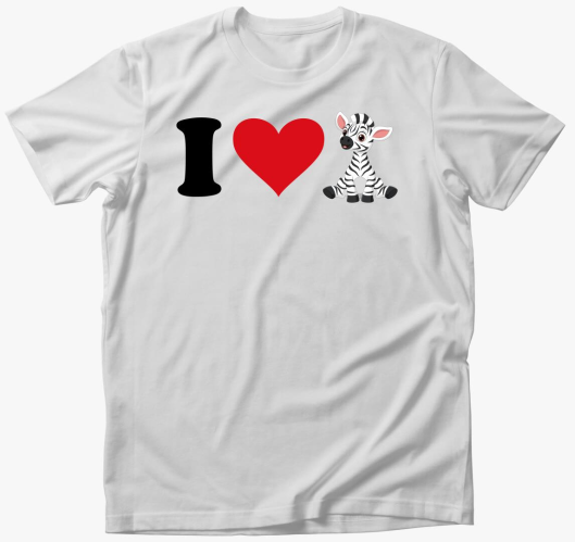 I love zebra póló
