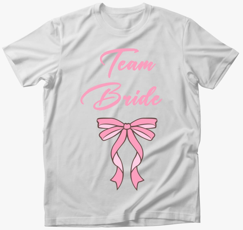 Team Bride pink masnis póló