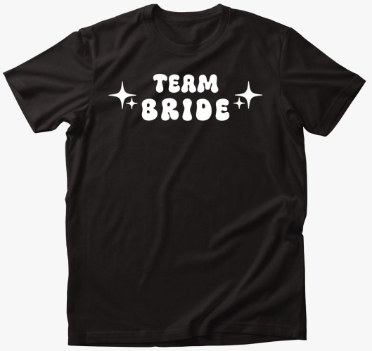 Team Bride csillagos póló