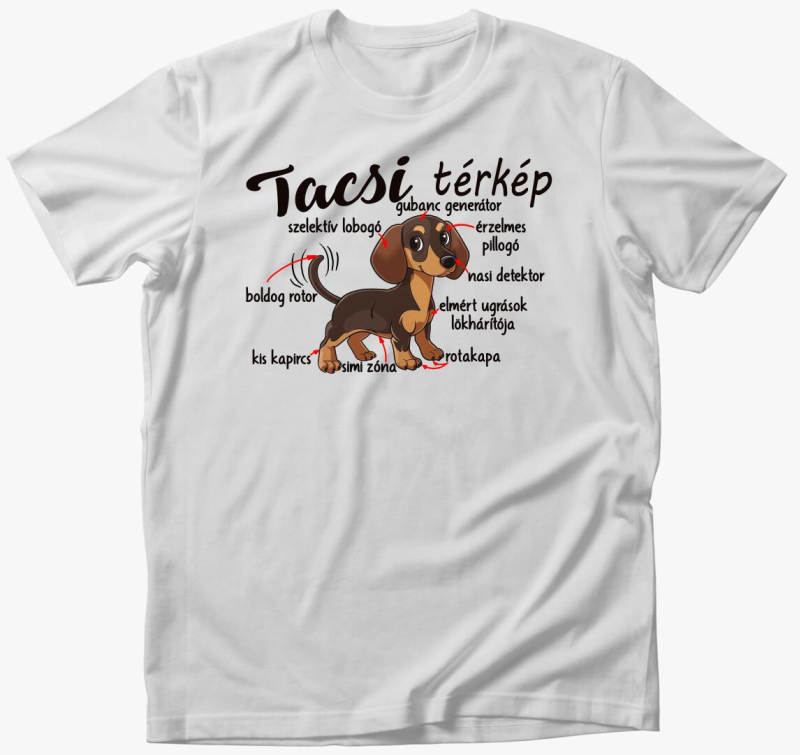 Tacsi részei, tacsi térkép póló