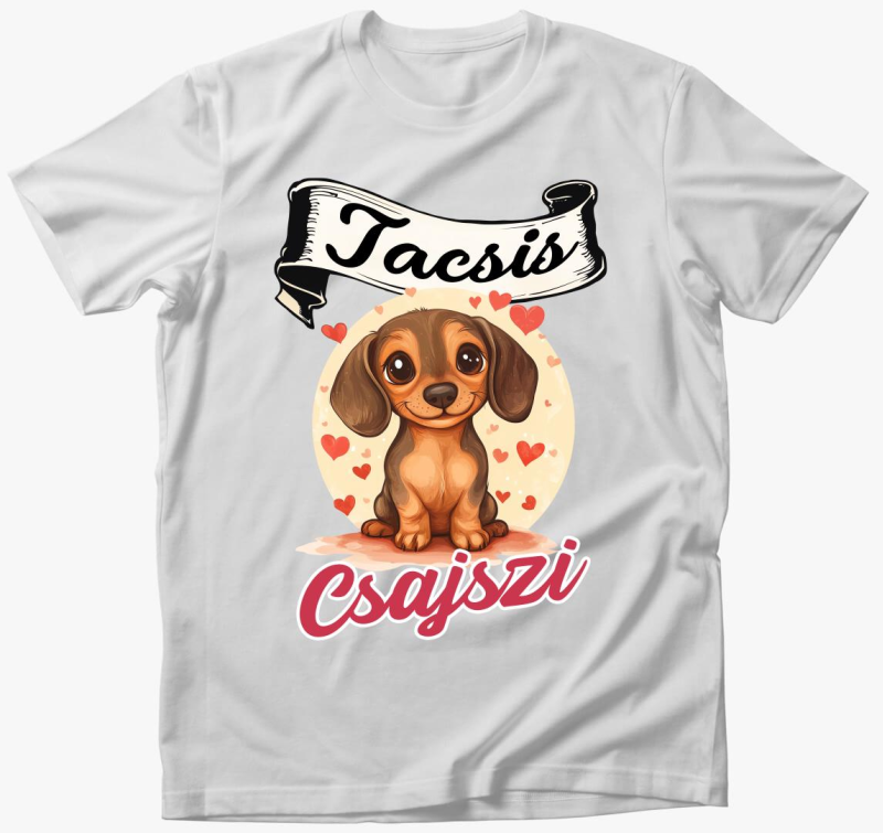Tacsis Csajszi barna tacsi póló