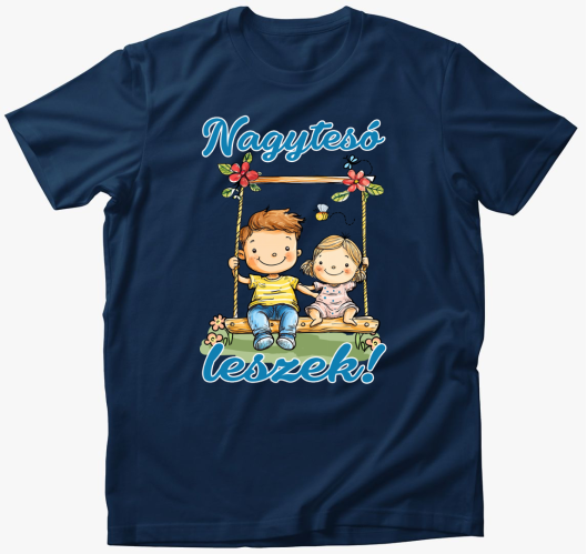 Nagytesó leszek, kisfiú hintáz...