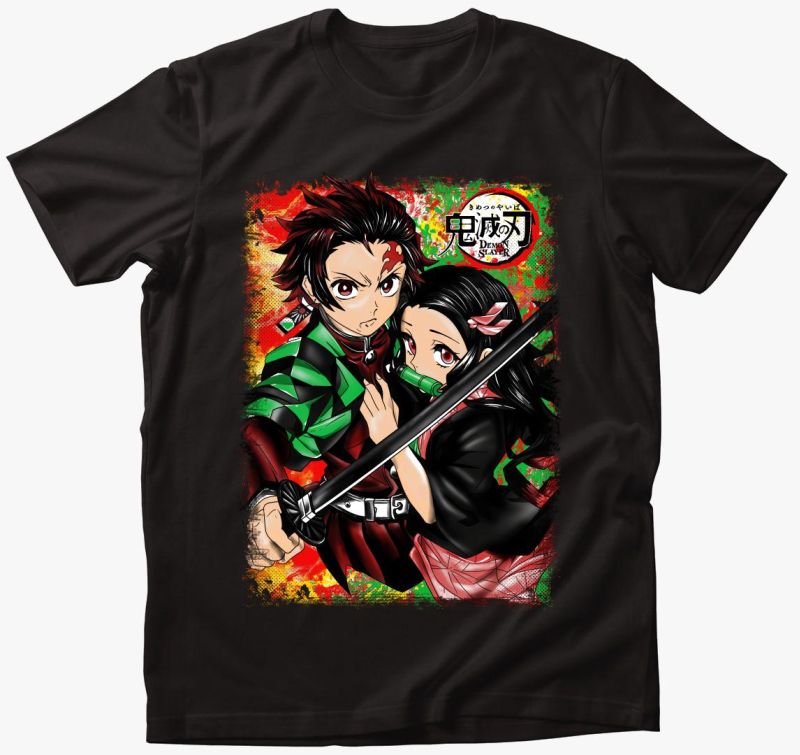 Demon Slayer Nezuko és Tanjiro póló